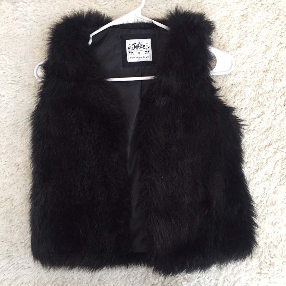 Justice Faux Fur Vest